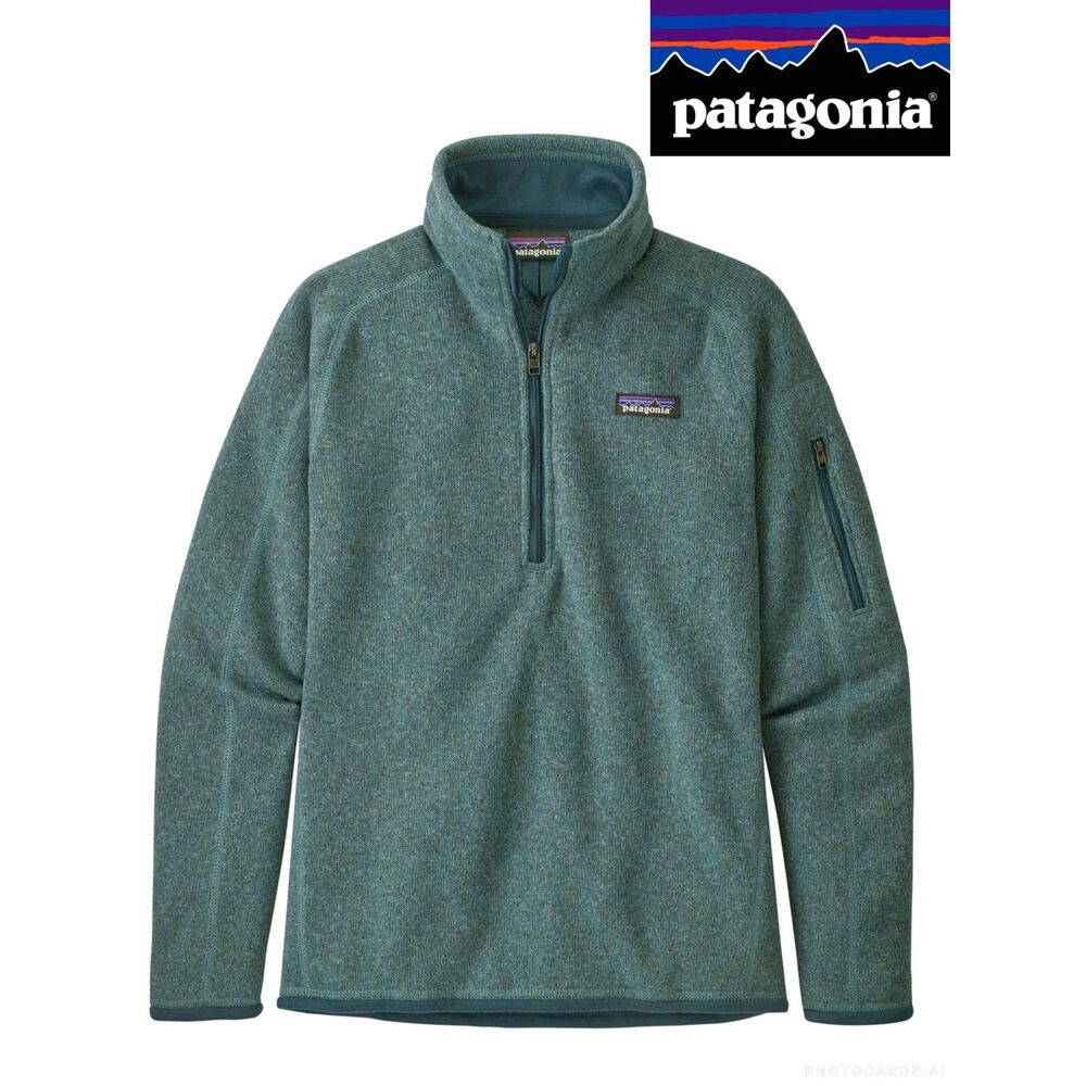 NWOT Patagonia Better Sweater 1/4 Zip Pullover Regen Green Women's Size M